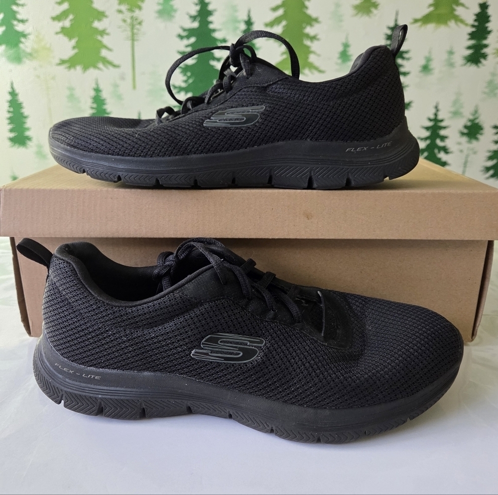 Skechers Black Flex-Lite 4.0 Sneakers